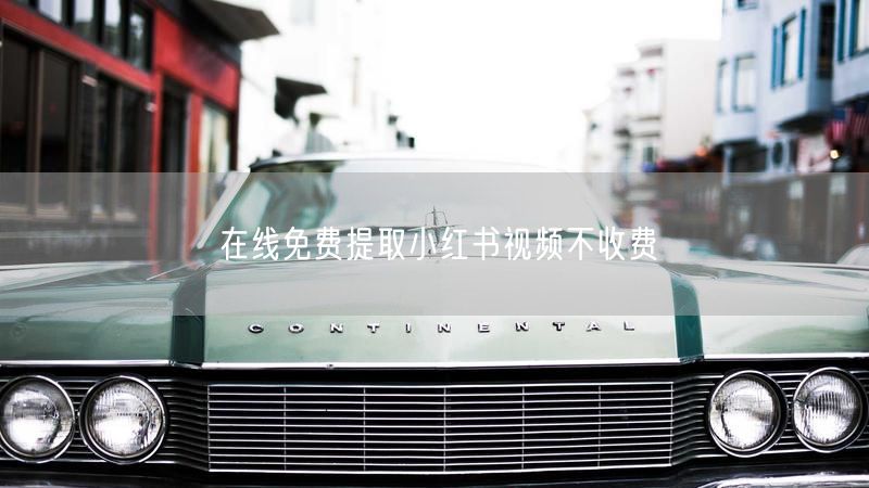 在线免费提取小红书视频不收费