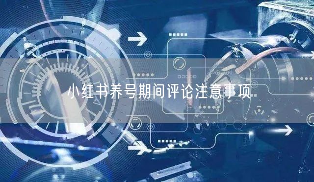 小红书养号期间评论注意事项