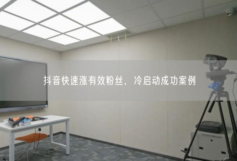 抖音快速涨有效粉丝，冷启动成功案例